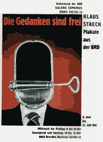Poster abstrak Jerman